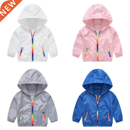 2021 New Chldren's Hooded Sun Protecton Clothng Summer Au