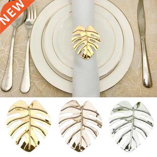 12pcs/set Leaves Napkin Rings Holders Decorative Napkin Buc