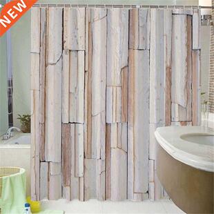 Modern Marble Stripe Pattern Shower Curtains Nordic Simple