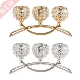 Crystal Candle Holder  Arms Candelabra Table Centerpiece