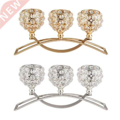 Crystal Candle Holder  Arms Candelabra Table Centerpiece
