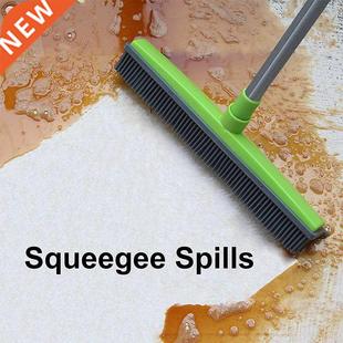 Rubber Broom Pet Hair Lint Removal Device Telescopic Bristle