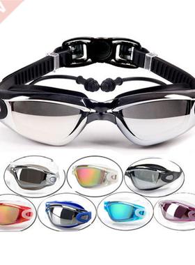 Optical Swimming Goggles Men Women Myopia Pool Earplug Profe