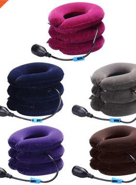 Inflatable Neck Stcher Support Air Cervical Traction Pain Re