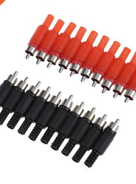 20PCS Solder RCA Plug Male Video Adapter Connector Professio