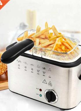 1.2L Stainless Steel Single tank Electric deep fryer smokele