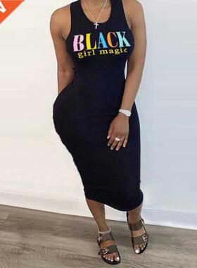 New Summer Women Fashion S-5XL Plus Size Black-Girl-Magic Pr