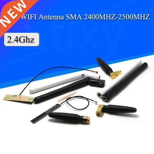 50PCS 2.4Ghz 3dbi WIFI Antenna 2.4G RP SMA Male Universal A