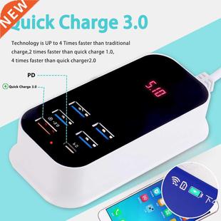 6 Ports Phone USB Charger For iPhone iP Xiaomi Samsung Mul