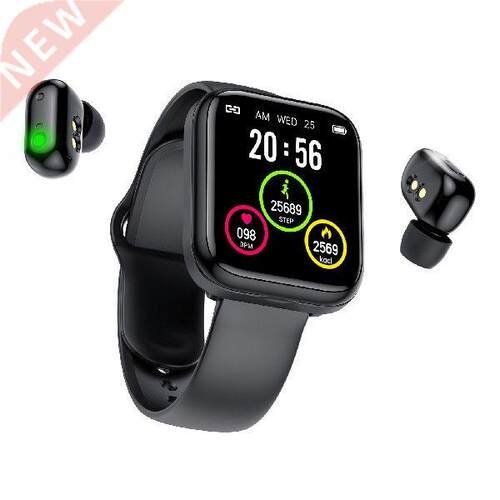 Smart Watch 2 In 1 Watch Bluetooth Earbuds Combo Fitness