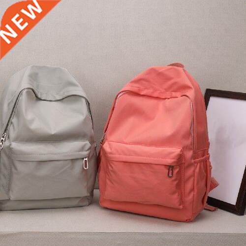 Fashion Women's Backpack Teen School Bag Solid Color Simple