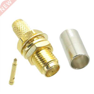 10Pcs RP SMA Female Plug RF Coax Connector Crimp RG58 RG142