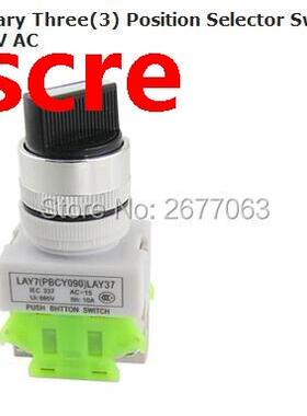 On/OFF/ON Rotary Three(3) Position Selector Switch Power Ign