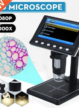 Digital Microscope 4.inch 1000X Magnification 1080P LCD Mic