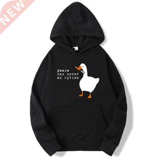 Hoodies Men 2022 Autumn Winter Sudadera Hombre Peace Was Nev