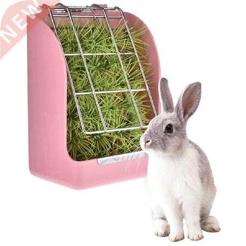 Rabbit Grass Feeder Spring Straw Frame Grass Basket Small