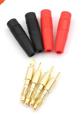 4 pièces nouvelles 4mm fiches plaqué or Musical haut-parle