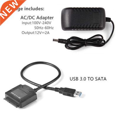 USB .0 To SATA  Cable with Power Adapter For .5 inch HDD