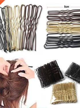 50 Pcs/Bag 5cm U Sd Alloy Harpns Waved Har Clps Smp