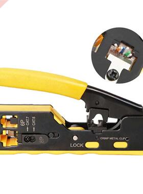 OULLX EZ Cat7 RJ45 Crimper Hand Network Tools Pliers RJ12 Ca