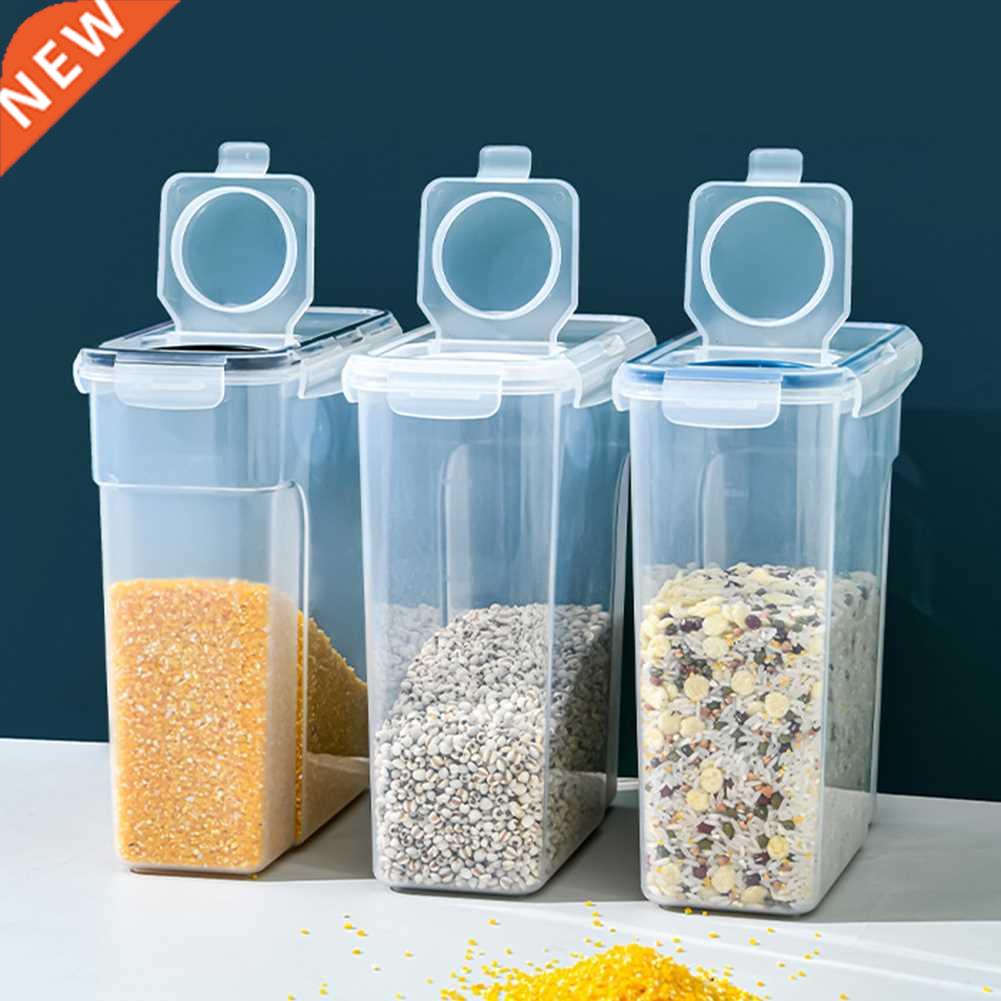 4L Transparent Food orage Container Case Leakproof With