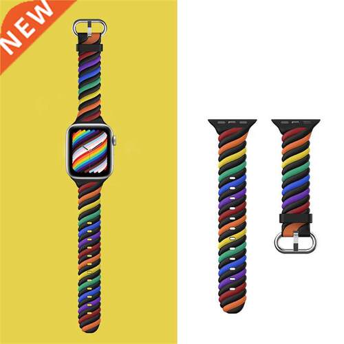 Sport Band For Apple Watch Strap Series 7 6 SE 5 4  Soft El