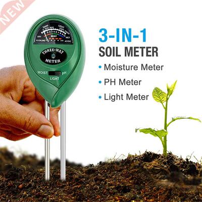 Soil PH Meter Digital Display Temperature Moisture Tester