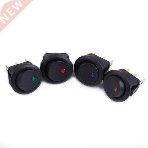 4Pcs  Pin SPST ON/OFF Waterproof Switch Car Round Rocker To