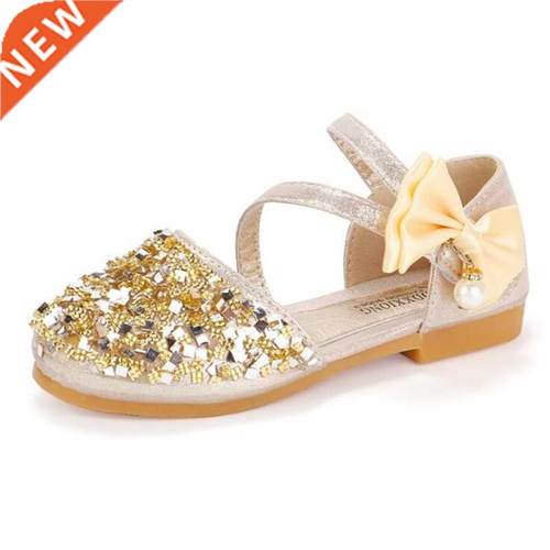 Girls Sandals Sequin Summer New Children Infant Shoes Bow Ko