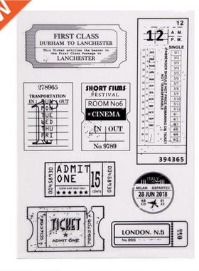 Label Silicone Clear Seal Stamp  Scrapbooking Embossing P