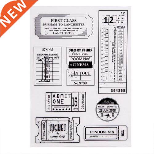 Label Silicone Clear Seal Stamp  Scrapbooking Embossing P