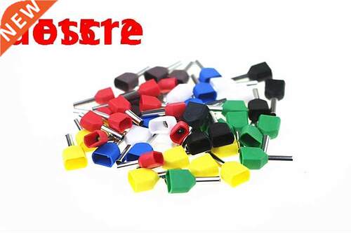 100PCS Copper TE1512 European cold terminal copper nose doub