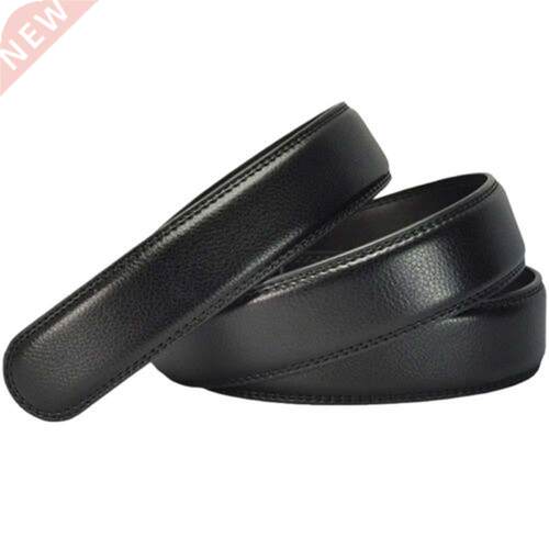 Luxury Men's Leather Automatic Ribbon Waist Strap Belt Witho