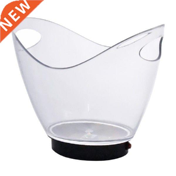 LED Luminous Ice Bucket Beer Wine Whisky Cooler Barrel 2L