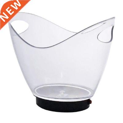 LED Luminous Ice Bucket Beer Wine Whisky Cooler Barrel 2L