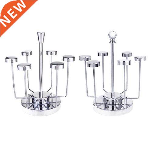 Rotatng Mug Glass Holder Cup Dryng Rack Stand Draner