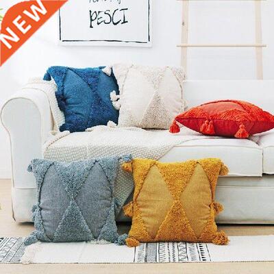 Morocco Minimalist Solid Color Throw Pillow Case Geometric