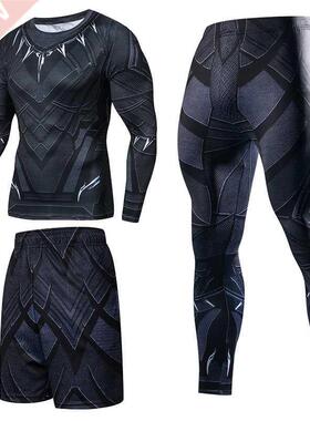 Men Sportswear Superhero Compression Sport Suits Quick Dry C
