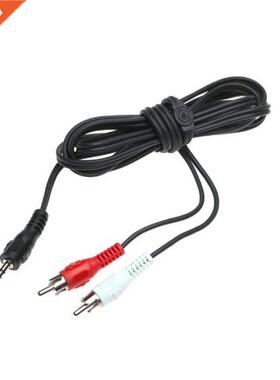 1-Plug 3.5mm Plug Jack to 2RCA Male Stereo Audio Cable Split