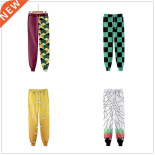2021 New Anime Demon Slayer 3d Printed Joggers Pants Tanjiro