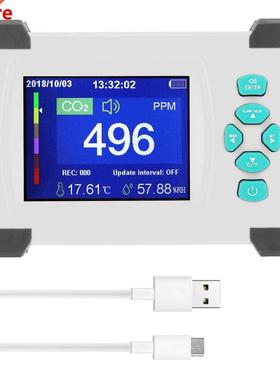 Portable Carbon Dioxide Detector Useful CO2 Meter Humidity T
