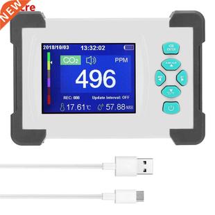 Portable Carbon Dioxide Detector Useful CO2 Meter Humidity T