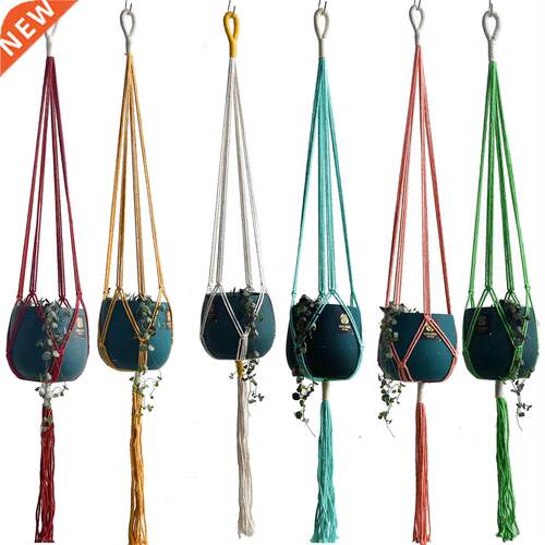 New arrival colorful handmade plant hanger handmade flower h