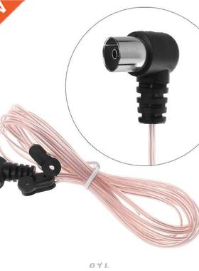 1PCS FM Radio Antenna 75 Ohm Dipole Indoor T Antennas HD Aer