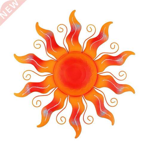 Metal Sun Wall Art Decor Sun Wall Garden Sculptures Statues
