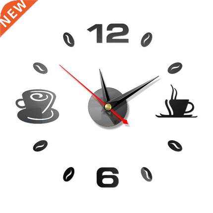 Self Adhesive Kitchen D Analog Home Waterproof Wall Clock A