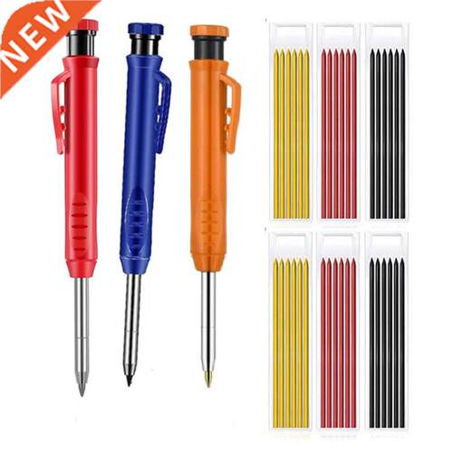 3Pcs Carpenter Pencils, Construction Pencils with Sharpener