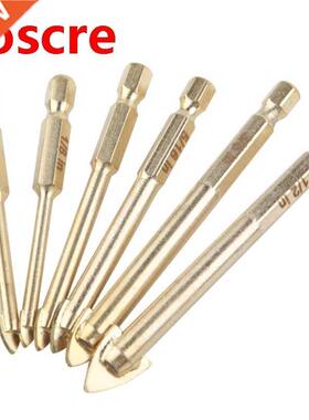 6PCS Cermic Glss Tile Drill Bit Tungsten Steel Hexgonl D