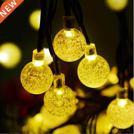 NEW 30LED Crystal Ball LED Solar Lamp Power LED String