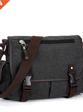 Vintage Men's Briefcases Shoulder Bag Travel Crossbody Bags